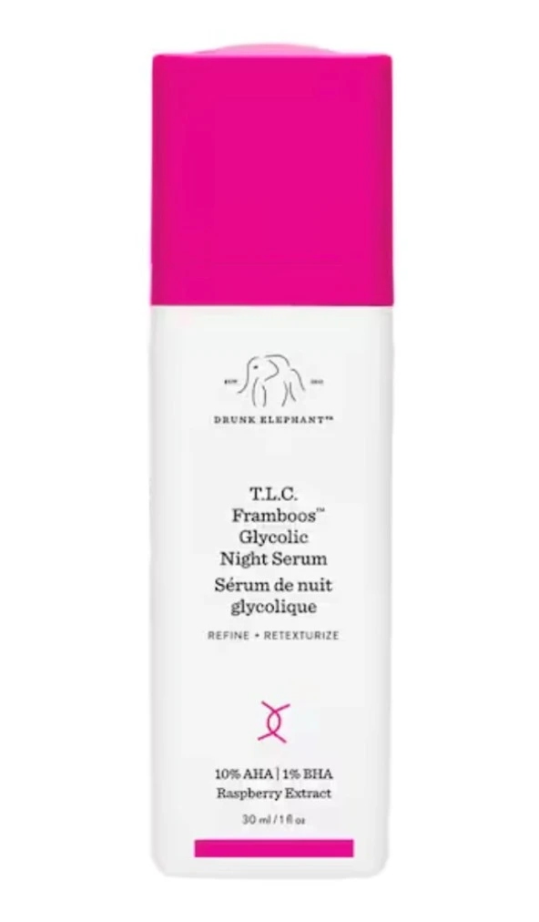 Drunk Elephant  T.L.C. Framboos Glycolic Night Serum- Glikolik Asitli Gece Serumu 30 ML