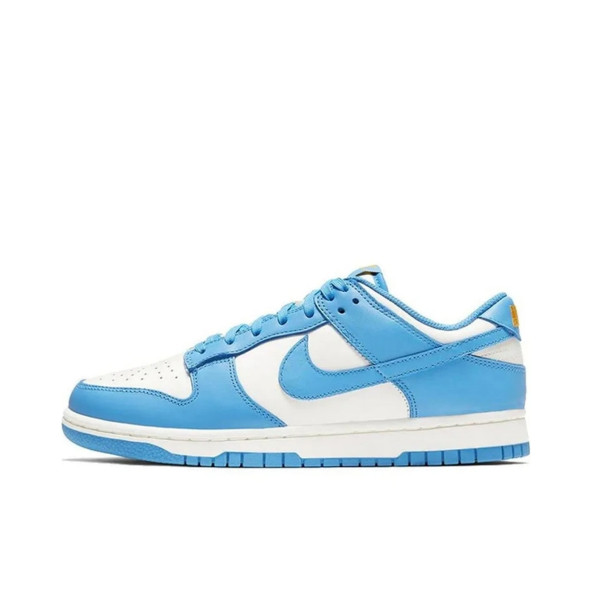 Nike Dunk low Retro Spor Ayakkabı Beyaz-Mavi - 5