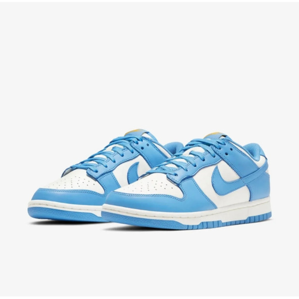 Nike Dunk low Retro Spor Ayakkabı Beyaz-Mavi - 5