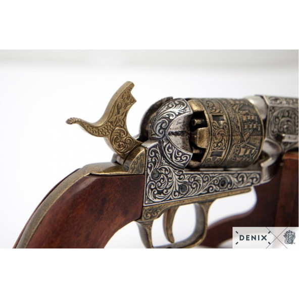 Denix Koleksiyon Grubu-AMERICAN CIVIL WAR NAVY REVOLVER, USA 1851-JDNX1040-L - Resim 2