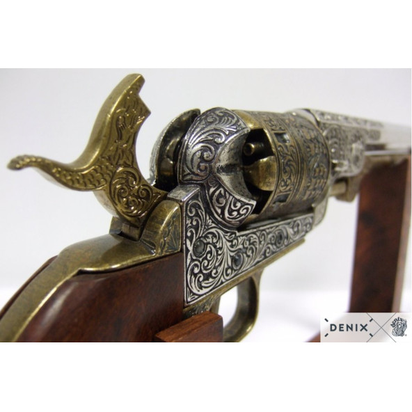 Denix Koleksiyon Grubu-AMERICAN CIVIL WAR NAVY REVOLVER, USA 1851-JDNX1040-L - Resim 3