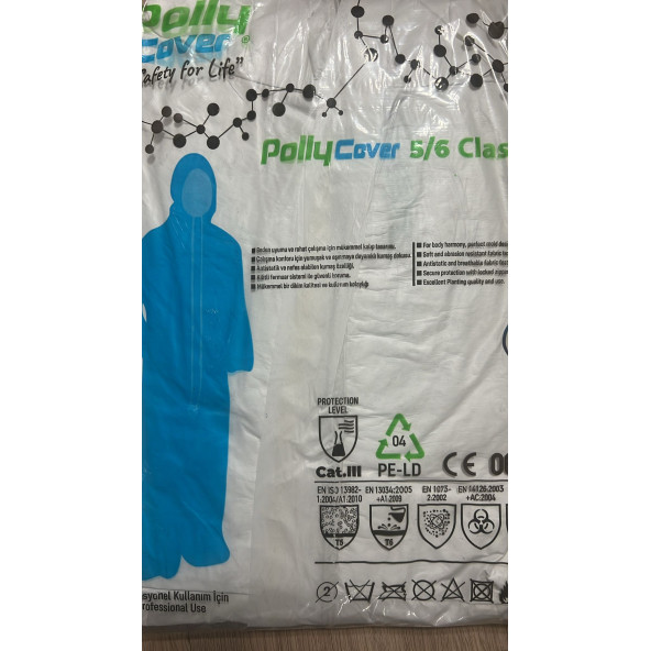 Polly Cover Ultrasonic Dikiş Lamine Vücut Koruma Tulumu  Işgüvenliği Ekipmanı Polly Cover Tulum Altınay Kimya - 3