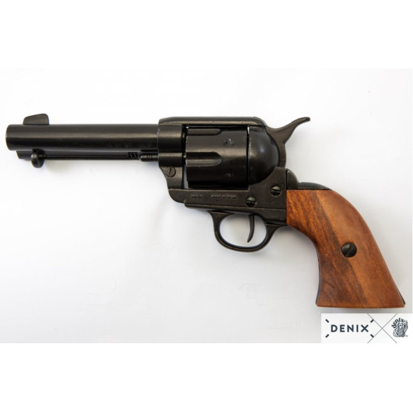 Denix Koleksiyon Grubu-CAL.45 PEACEMAKER REVOLVER 4,75", WITH 6 BULLETS, USA 1873-JDNX1-1186-N - Resim 6