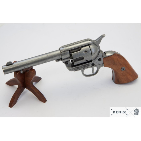 Denix Koleksiyon Grubu-REVOLVER CAL.45 PEACEMAKER 5, WITH 6 BULLETS, USA 1873-JDNX1-1106-G - 4