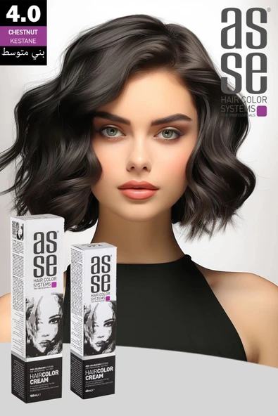 Asse Hair Color Systems Saç Boyası No:4 Kestane - 2