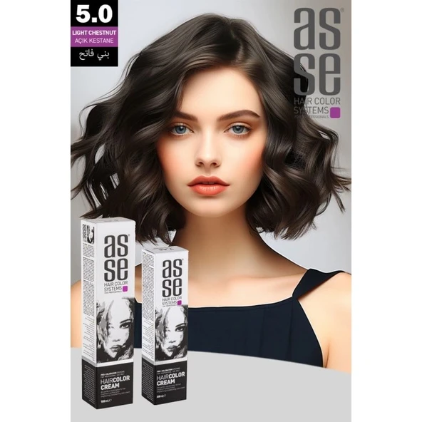 Asse Hair Color Systems Saç Boyası No: 5 Açık Kestane - 2
