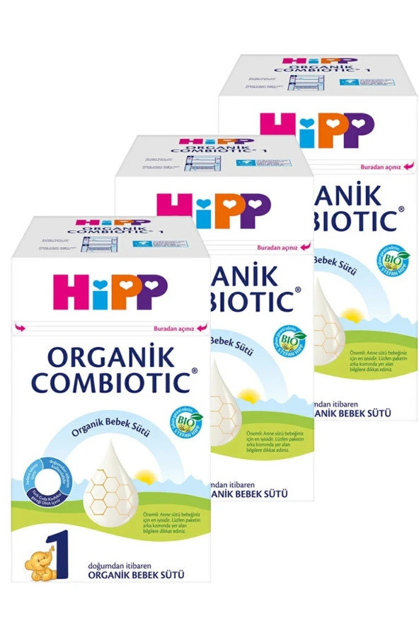 1 Organik Bebek Sütü Combiotic 800 gr X 3 Adet ürün görseli