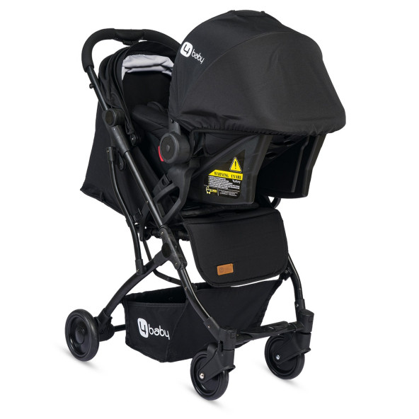 4 Baby AB422 Drone Sky Travel Sistem Bebek Arabası Full Black - 4