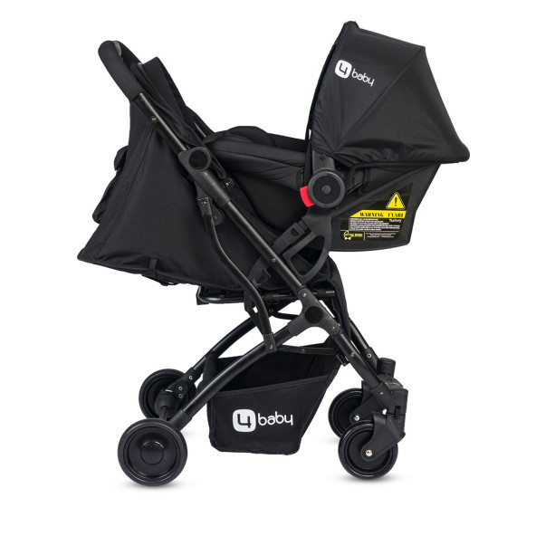 4 Baby AB422 Drone Sky Travel Sistem Bebek Arabası Full Black - 5