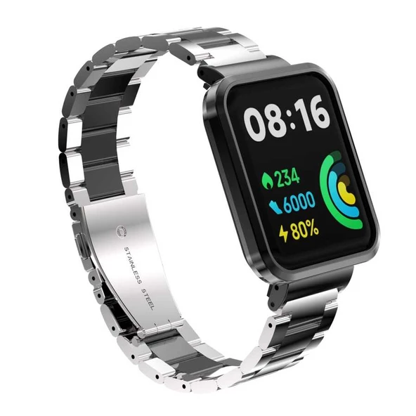 Xiaomi Redmi Watch 2 Lite Kordon Kasalı Metal Kordon - 6