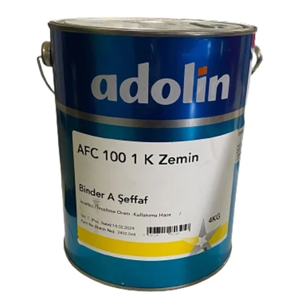 Adolin AFC 100 1K Zemin Boyası RAL7035 Açık Gri 4 KG