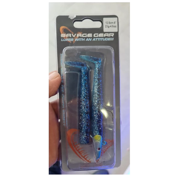 Savage Gear Sandeel 12.5 cm 23 gr 2+1 Adet Silikon Yem  Brown Sandeel