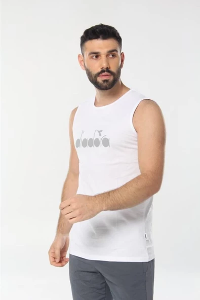 Diadora Therm Erkek Beyaz Kolsuz T-shirt - 1ATL01-BEYAZ - 2