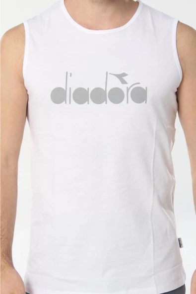 Diadora Therm Erkek Beyaz Kolsuz T-shirt - 1ATL01-BEYAZ - 5
