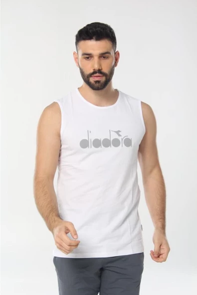 Diadora Therm Erkek Beyaz Kolsuz T-shirt - 1ATL01-BEYAZ - 3