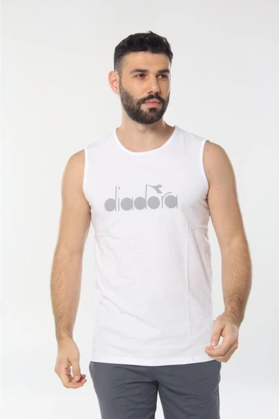 Diadora Therm Erkek Beyaz Kolsuz T-shirt - 1ATL01-BEYAZ - 4