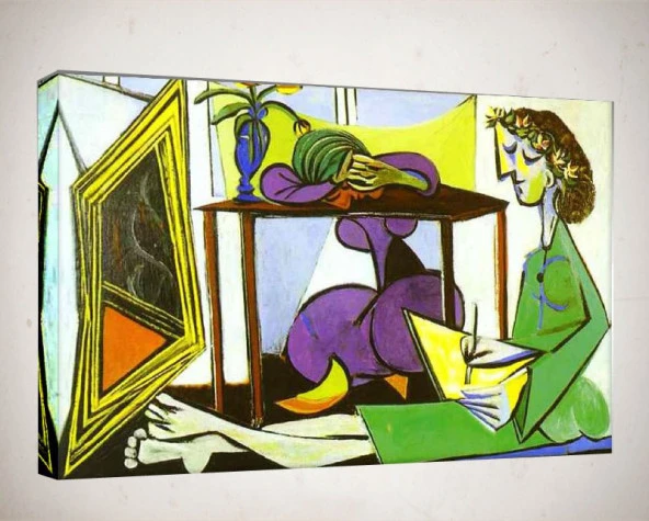 Kanvas Tablo - Picasso - Desen Çizen Kız PCS012
