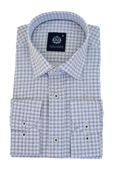 Erkek Klasik Uzun Kol Ekose Gömlek BGL-ST03507 - Resim 2