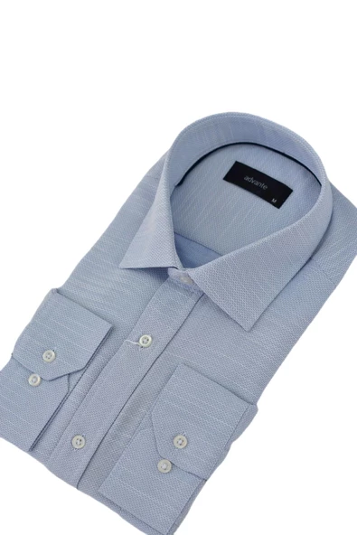 Erkek Klasik Uzun Kol Gömlek Petek BGL-ST03504 - Resim 7