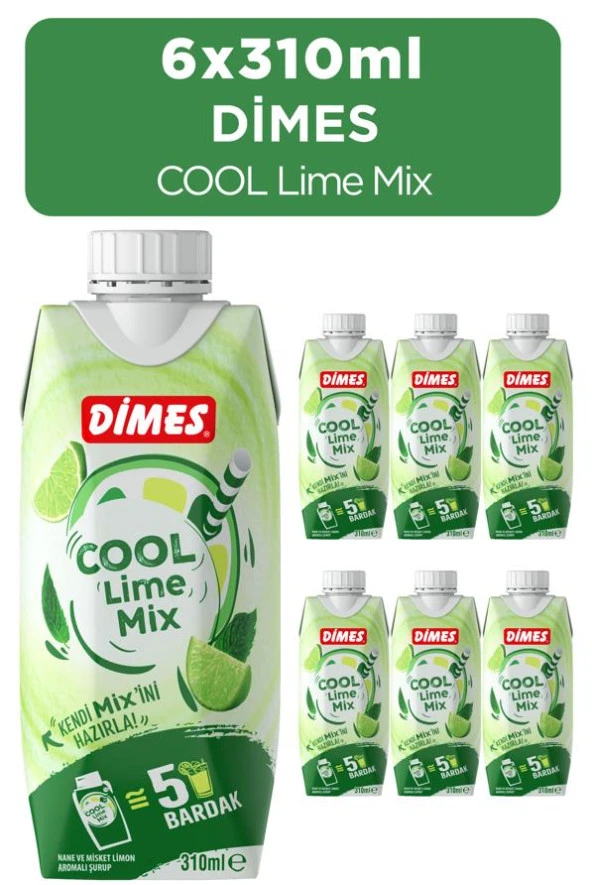 Dimes Cool Lime Mix 310 Ml 6'lı Paket