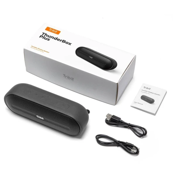 Tribit Thunderbox Plus 24W 20 Saat Oynatma Süresi Ipx7 Su Geçirmez Tws Bluetooth Hoparlör Siyah - Resim 2