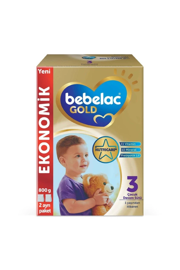 Bebelac Gold 3 Devam Sütü 9 Ay+ 800 gr