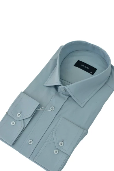 Erkek Klasik Uzun Kol Gömlek Dakron BGL-ST03499 - Resim 5
