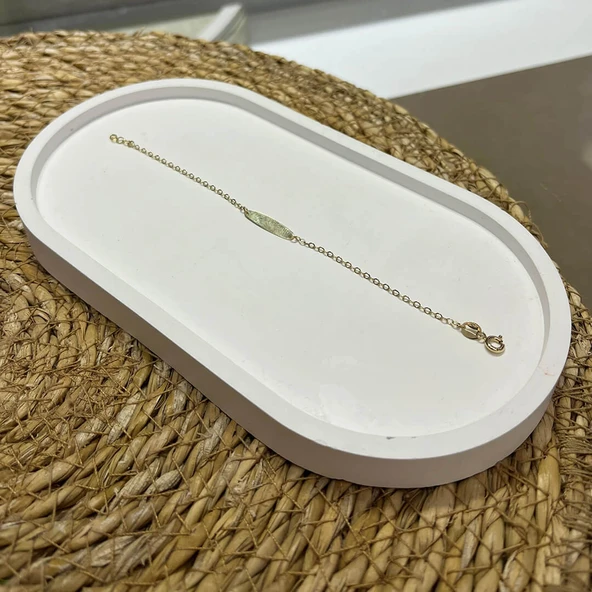 Sade Altın Çocuk Künye İsim Yazılabilir - Resim 2