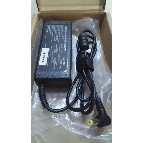 19V 3.42A Acer PA-1600-07 LAPTOP ADAPTÖR 5.5mm X 1.7mm (MUADİL - SIFIR)