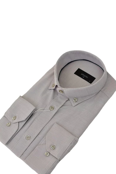 Erkek Klasik Uzun Kol Gömlek Petek BGL-ST03502 - Resim 11