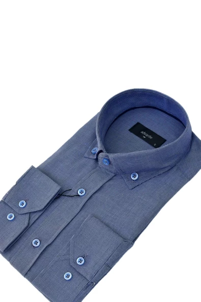 Erkek Klasik Uzun Kol Gömlek Petek BGL-ST03502 - Resim 8