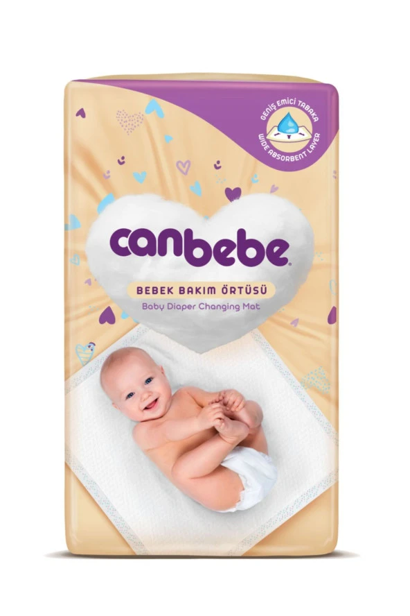 CANBEBE Bebek Bakım Örtüsü 60X60 Cm 8 Li