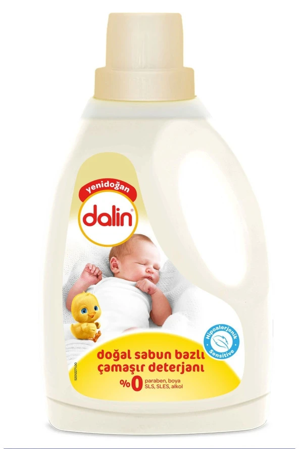 DALİN Sensitive Doğal Sabun Bazlı Sıvı Çamaşır Deterjanı 1500 Ml