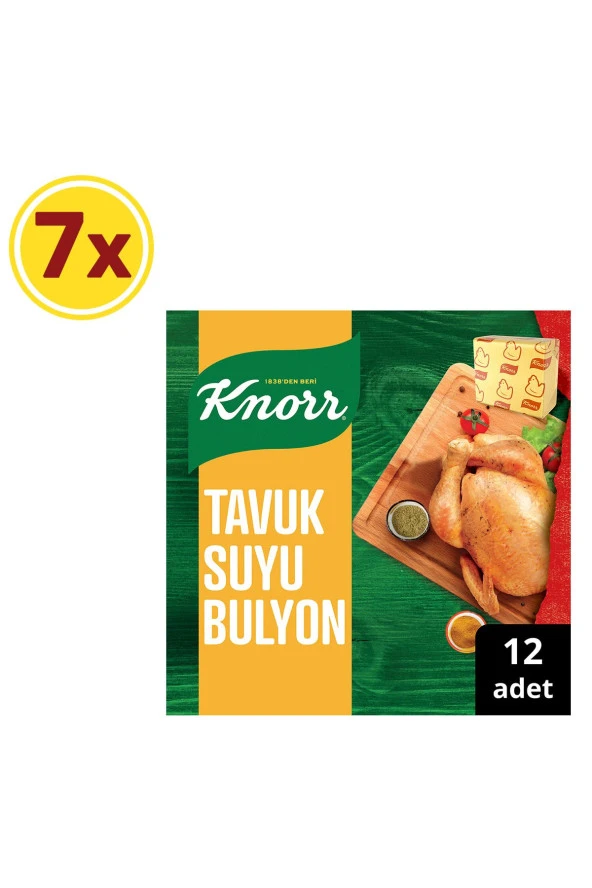 KNORR Tavuk Suyu Tablet Bulyon 12Li 7 Adet