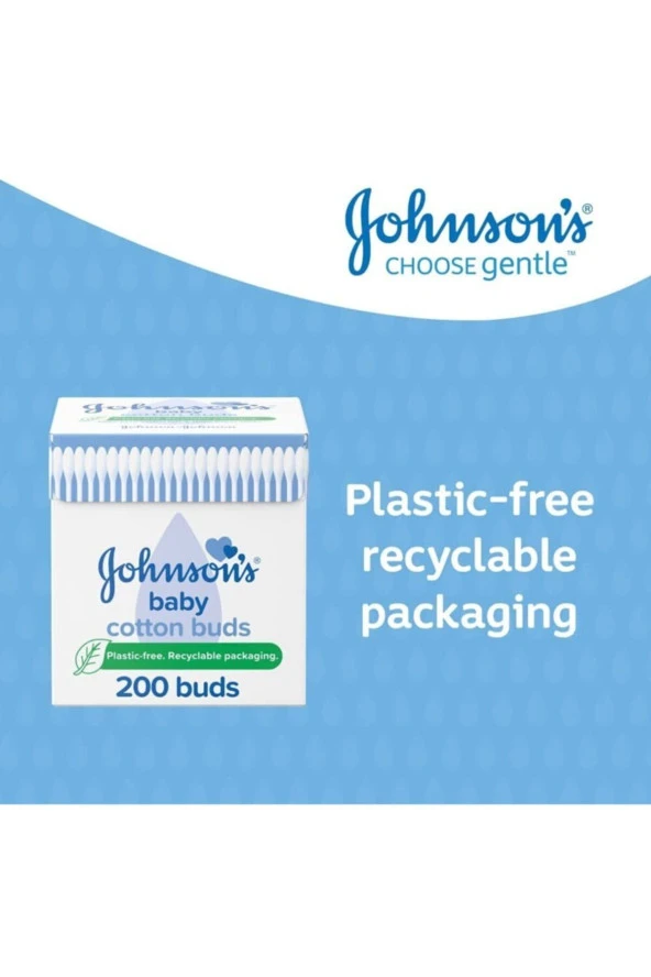 JOHNSON´S BABY Johnsons Baby Kulak Temizleme Çubuğu 200 Adet - 2