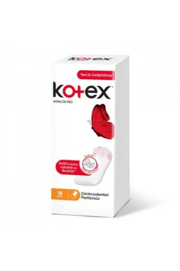 KOTEX İnce Günlük 18 Lı Ped Parfümlü