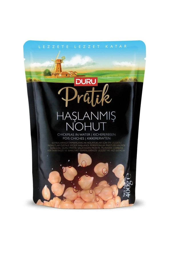 DURU BULGUR Pratik Haşlanmış Nohut 400 G