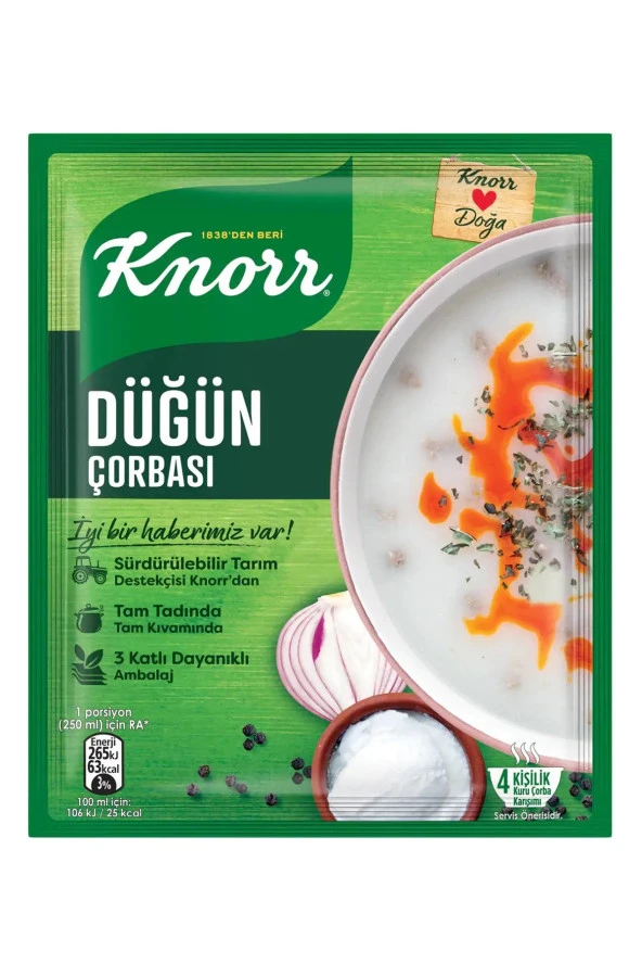 KNORR Düğün Çorbası 72 Gr 12 Adet