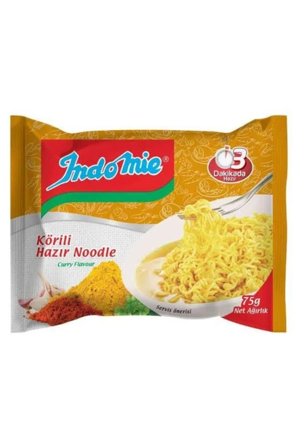 İNDOMİE Körili Hazır Noodle 75 Gr X8