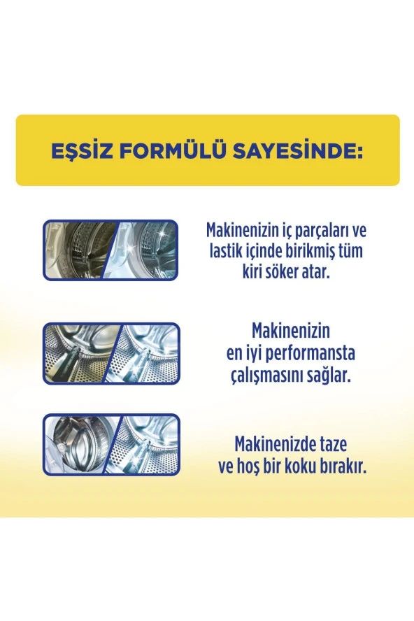 MARC Çamaşır Makinesi Temizleyicisi Limon Ferahlığı 2X250 Ml - 3