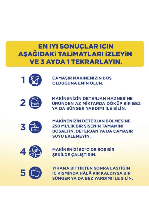 MARC Çamaşır Makinesi Temizleyicisi Limon Ferahlığı 2X250 Ml - 4