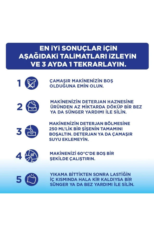 MARC Çamaşır Makinesi Temizleyici & Koruyucu Kireç Önleyici 3 Aylık Kullanım 250 Ml - Resim 5
