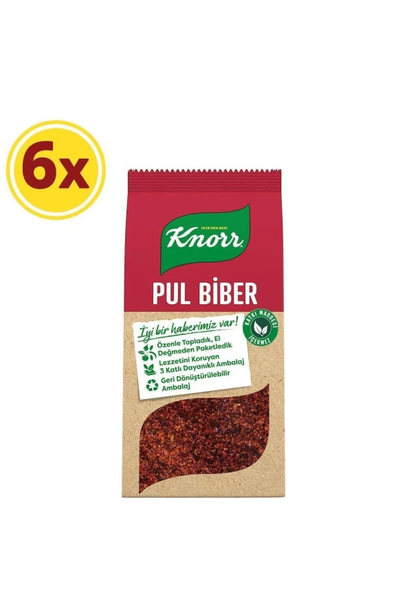 KNORR Baharat Serisi Pul Biber 65 Gr X 6 Adet