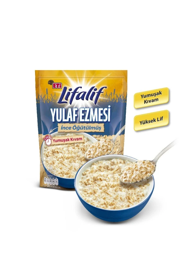 ETİ Lifalif İnce Öğütülmüş Yulaf Ezmesi 350 G X 3 Adet - 3