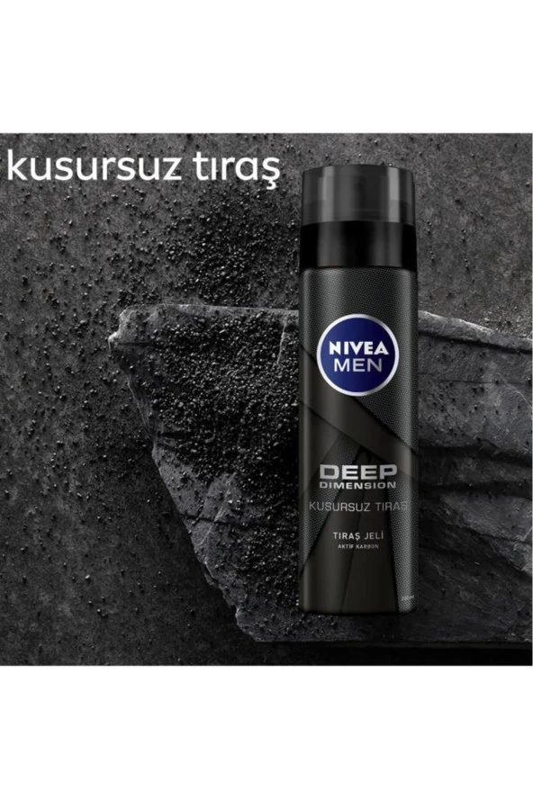 NİVEA Men Deep Dimension Tıraş Jeli 200Ml, Kusursuz Tıraş - Resim 5