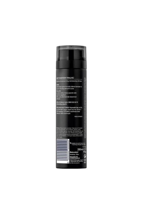NİVEA Men Deep Dimension Tıraş Jeli 200Ml, Kusursuz Tıraş - Resim 4