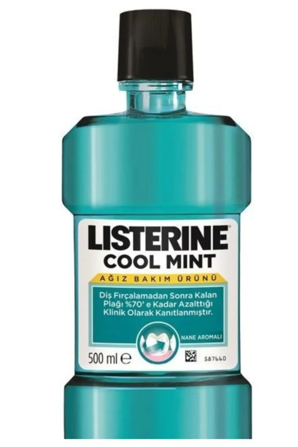 LİSTERİNE Cool Mint Ağız Gargarası Nane Aromalı 500 Ml