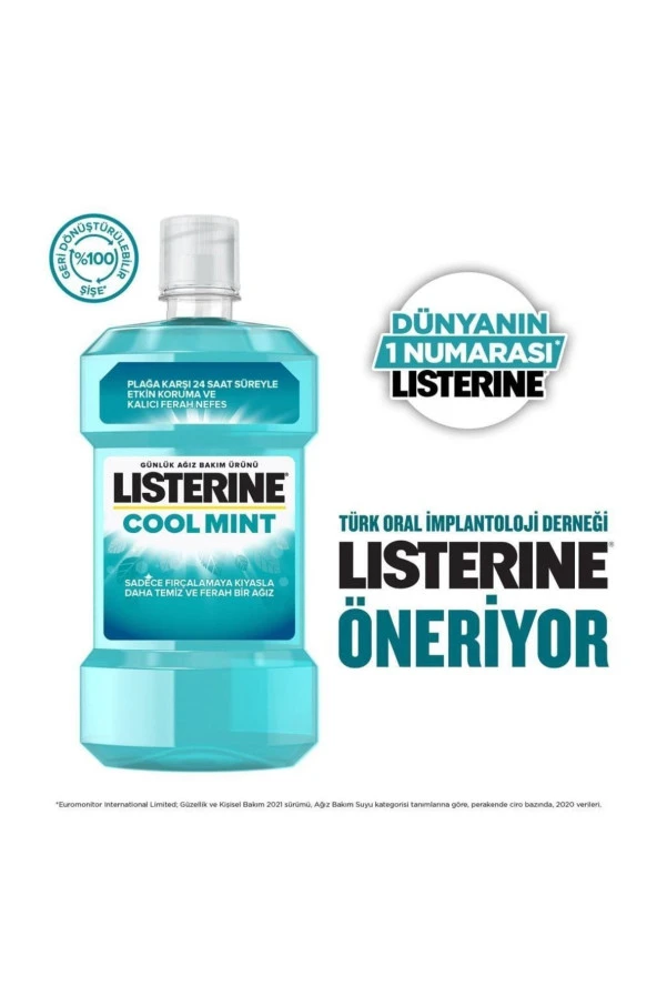 LİSTERİNE Cool Mint Ağız Bakım Suyu 500+250 Ml