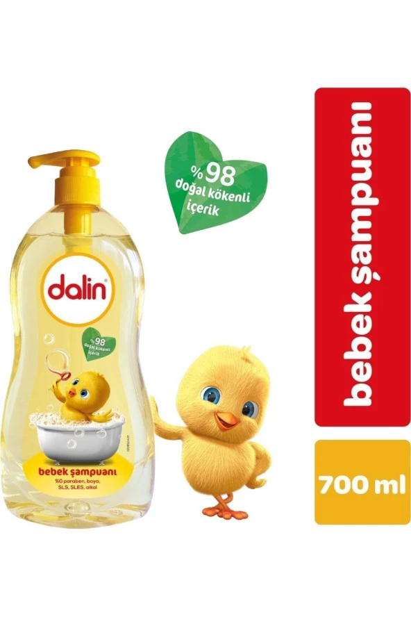 DALİN Bebek Şampuanı Klasik 700Ml Pompalı (2 Li Set)