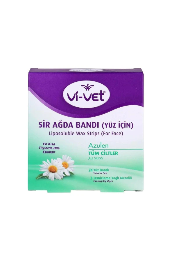 Vİ-VET Vi?Vet Si?R Ağda Bandi (Yüz İ?Çi?N) Azulen - Resim 3